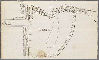 A-2828 [Kaart met weergave van de Spaarndammerdijk bij Sloterdijk], 1730