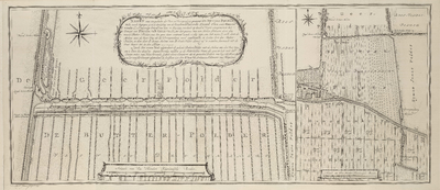 A-2893 Kaart van een gedeelte der veen en droogmakery genaamt de Butter-polder, welke meede begrepen is ..., 1773