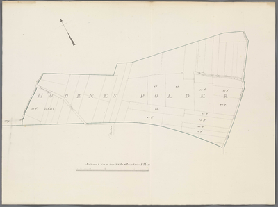 A-2974 [Kaart van de Hornespolder], 1836