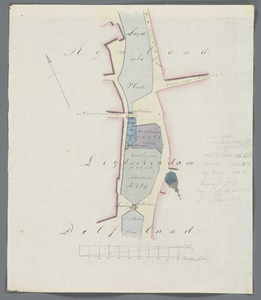 A-2976 [Kaart van een geprojecteerde schutkamer en schutkolk in de sluis te Leidschendam], 1840