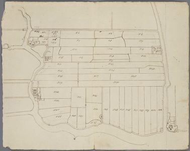 A-3105 [Kaart van de droog te maken Frederikspolder], circa 1790