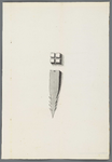 A-3468 [Boven- en zijaanzicht van een peilbout], 1823