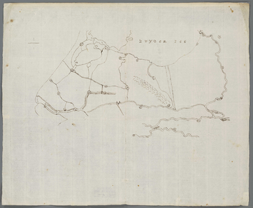 A-3631 [Kaart van een gedeelte van Gelderland, Holland, Utrecht en Overijssel, met aanduiding van de inl..., 1744