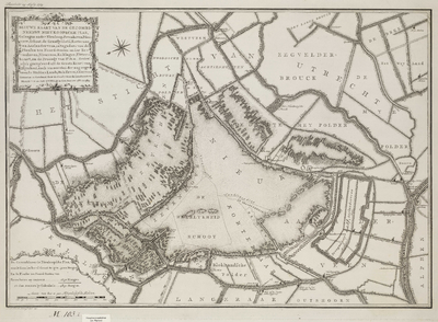 A-3781 Nieuwe kaart van de gecombineerde Nieukoopsche plas, geleegen onder Nieukoop, Zevenhoven, Nieuvee..., 1790