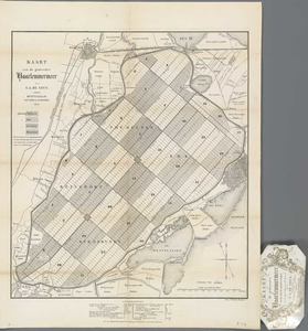 A-3794 Kaart van de gemeente Haarlemmermeer, met den staat der primitive koopers en de oppervlakte van ..., 1855