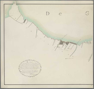 A-3882 Kaart van de westelyke oever van het Groote Haarlemmer meer, beginnende uit de Spriet onder Warmo..., 1820