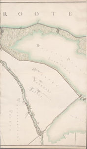 A-3891 Kaart in negen bladen bevattende 1 de oevers langst de oost zyde van het Groote Haarlemmer meer ..., 1821