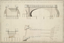 A-3961 Tekening van een steene brug in de Zandlaan over het Uitwaterings kanaal te Katwijk anno 1806, 1806