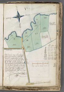 A-3978 Caerte-boek, ende verbael van de landen en gronden 't Gemeenelandt van Rhynlandt in eygendom comp..., 1634