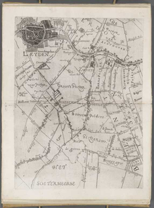 A-4007 [Kaart van het hoogheemraadschap van Rijnland : Leiden - Benthuizen], 1615