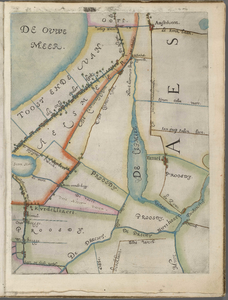 A-4067 [Kaart van het hoogheemraadschap van Rijnland : Aalsmeer (Oosteinde)], 1615