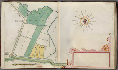 A-4257 [Kaartenboek van eigendommen van Rijnland gelegen nabij de Spaarndammerdijk : Velsen - Spaarndam], 1668