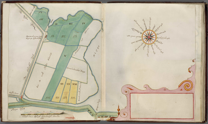  [Kaartenboek van eigendommen van Rijnland gelegen nabij de Spaarndammerdijk] [Atlas 7]