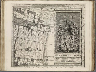 A-4428 Delflants tiende stuk; van Wervelaen en Voorburch tot over de Hoeven Zytwindt of lantscheydinge e..., 1712