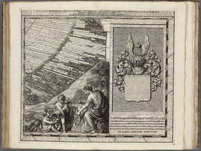 A-4443 Delflants vyfentwintichste stuk: van de Strikkade, en Swemkoop, tot aen de Breën Acker, en van de..., 1712