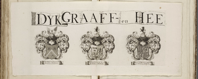 A-4451 Dykgraaff- en Heemraadschap van de Zype & Haze-polder : [Wapenschilden van dijkgraaf en hoogheemr..., 1759