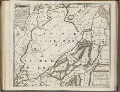 A-4542 Afbeeldinge van Rhynlands waterstaat ten opzigte van 't vergrooten der Haarlemmer of Leydse Meer ..., 1740