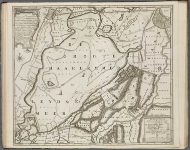 A-4571 Afbeeldinge van Rhynlands waterstaat ten opzigte van 't vergrooten der Haarlemmer of Leydse Meer ..., 1740