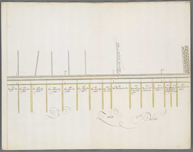 A-4651 [Overzichtskaart van de ontworpen trekvaart tussen Leiden en Haarlem : Blad 13], 1656
