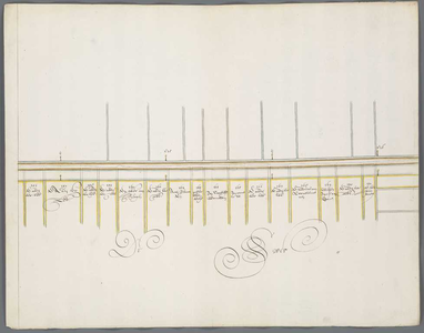 A-4652 [Overzichtskaart van de ontworpen trekvaart tussen Leiden en Haarlem : Blad 14], 1656