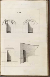 A-4796 Tekeningen, vande Rhynlands sluysen. gelegen by 't Huys te Zwaanenburg. of vande reparatie aan de..., 1727