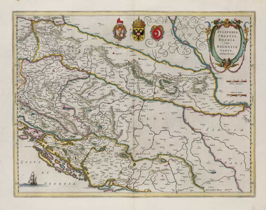 A-4924 Theatrum Orbis Terrarum, sive, atlas novus, pars prima : Sclavonia, Croatia, Bosnia cum Dalmatiae..., 1644