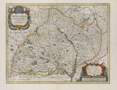 A-4926 Theatrum Orbis Terrarum, sive, atlas novus, pars prima : Moravia marchionatus, 1644