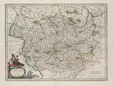 A-4934 Theatrum Orbis Terrarum, sive, atlas novus, pars prima : Archiepiscopatus Maghdeburgensis, et Anh..., 1644