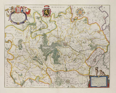 A-4945 Theatrum Orbis Terrarum, sive, atlas novus, pars prima : Secunda pars Brabantiae cuius urbs prima..., 1645