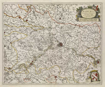 A-4983 Comitatus Namurci emendata delineatio, nuperrimè in lucem, circa 1684