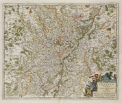 A-5016 Landgraviatus Alsatiae inferioris novissima tabula, in qua simul marchionatus Badensis, Ortenavia..., circa 1689
