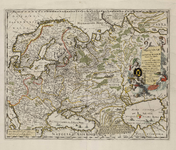 A-5027 Moscoviae seu Russiae Magnae generalis tabula : qua Lapponia, Norvegia, Suecia, Dania, Polonia, m..., circa 1705