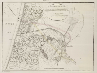 A-5034 Topographische kaart van de situatie der beide Catwijken benoorden den Rhijn, voorstellende het P..., 1803