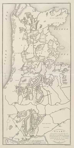 A-5043 Kaart aanwyzende de voormalige staat van Holland met deszelfs meeren en plassen, 1820