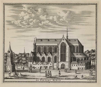 A-5078 Lugdunum Batavorum anno 1670 : [Pieterskerk], circa 1807