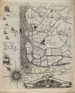 A-5086 Ware afbeeldinghe van Delflandt : [Hoek van Holland], 1611
