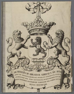 A-5195 Het Hooge Heemraedt schap van Schielandt : [Wapenblad 6], 1765