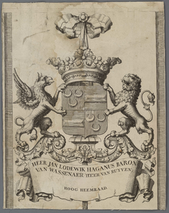 A-5196 Het Hooge Heemraedt schap van Schielandt : [Wapenblad 7], 1765