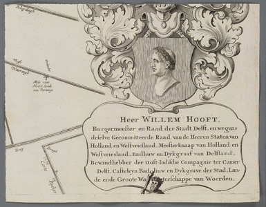 A-5221 'T Hooghe Heymraedtschap vanden lande van Woerden : [Wapenschild van Willem Hooft], 1723