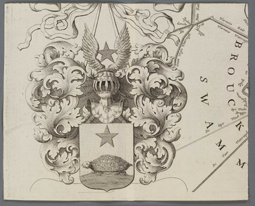 A-5224 'T Hooghe Heymraedtschap vanden lande van Woerden : [Wapenschild van Nicolaas Pesters], 1723