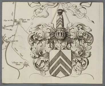 A-5233 'T Hooghe Heymraedtschap vanden lande van Woerden : [Wapenschild van Johan Cyprianus van Ewijck], 1723