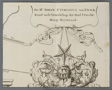 A-5243 'T Hooghe Heymraedtschap vanden lande van Woerden : [Wapenschild van Willem Costerus], 1723
