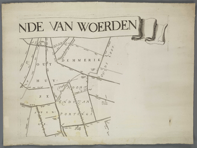 A-5248 T Hooghe Heymraedtschap vanden lande van Woerden : [Oukoop], 1739