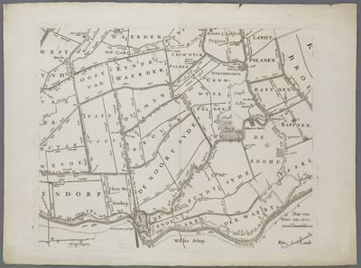 A-5253 T Hooghe Heymraedtschap vanden lande van Woerden : [Oudewater], 1739
