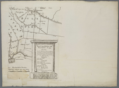 A-5254 T Hooghe Heymraedtschap vanden lande van Woerden : [Montfoort], 1739