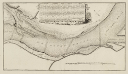 A-5273 Kaart van het rivier-vak tusschen het Bylandsche Kanaal en de monden van Neder-Whaal en Pannerden..., 1798