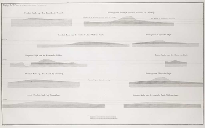 A-5381 [Profieltekeningen van te maken of door te graven dijken in het Land van Altena], 1827-1828