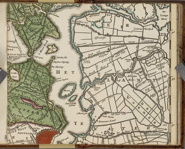 A-5422 Rhenolandia, Amstelandia et circumjacentia aliquot territoria cum aggeribus omnibus terminisq. su..., 1750