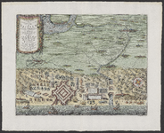 A-5685 Afbeelding der grondtvesten van het Huis te Britten; nevens d'omleggende landstreeken en dorpen, ..., 1734