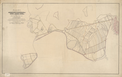 B-0001_02 Kaart van de gemeenten van Zuidschalkwijk, Haarlemmerliede ged.k., Houtryk & Polanen en Sloten c...., 1860